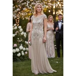 NWT PISARRO NIGHTS DRESS GOWN MOTHER OF THE BRIDE BRIDESMAID FORMAL EVENING